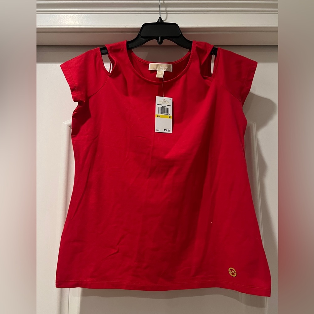 Michael Kors medium top red NWT